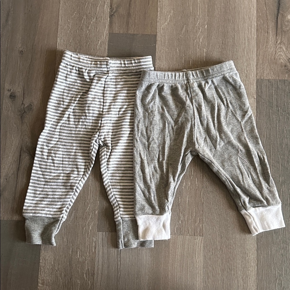 Burt's Bees Baby Gray Pants Set